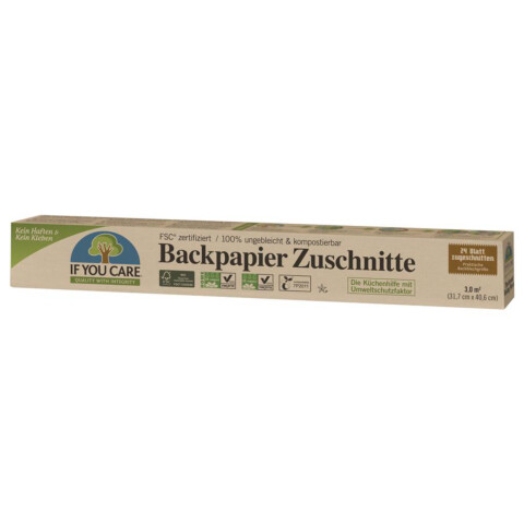 Produkt aus unserem Webshop: Backpapier Zuschnitte 24 Stück