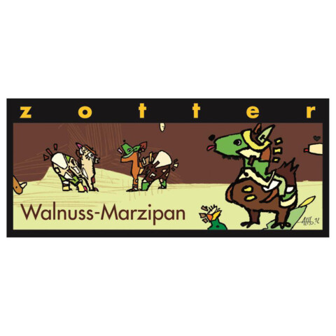 Schokolade Handgeschöpft - Walnuss Marzipan