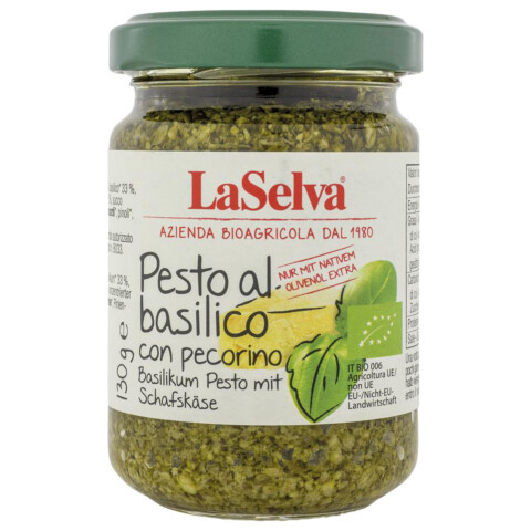 Pesto Basilikum Schafkäse mit nativem Olivenöl