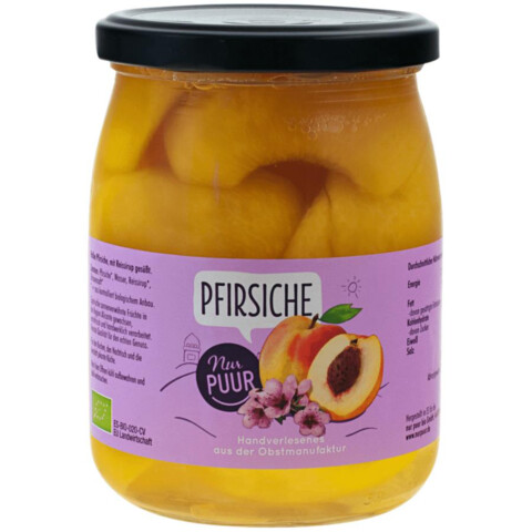 Pfirsiche, halbe Frucht 550 g