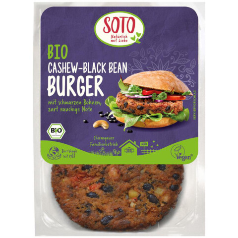 Produkt aus unserem Webshop:  Gemüse Burger Cashew Black Bean