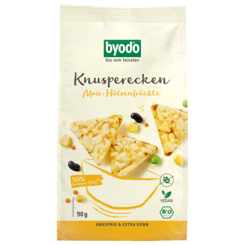 Produkt aus unserem Webshop: Knusperecken Mais Hülsenfrüchte