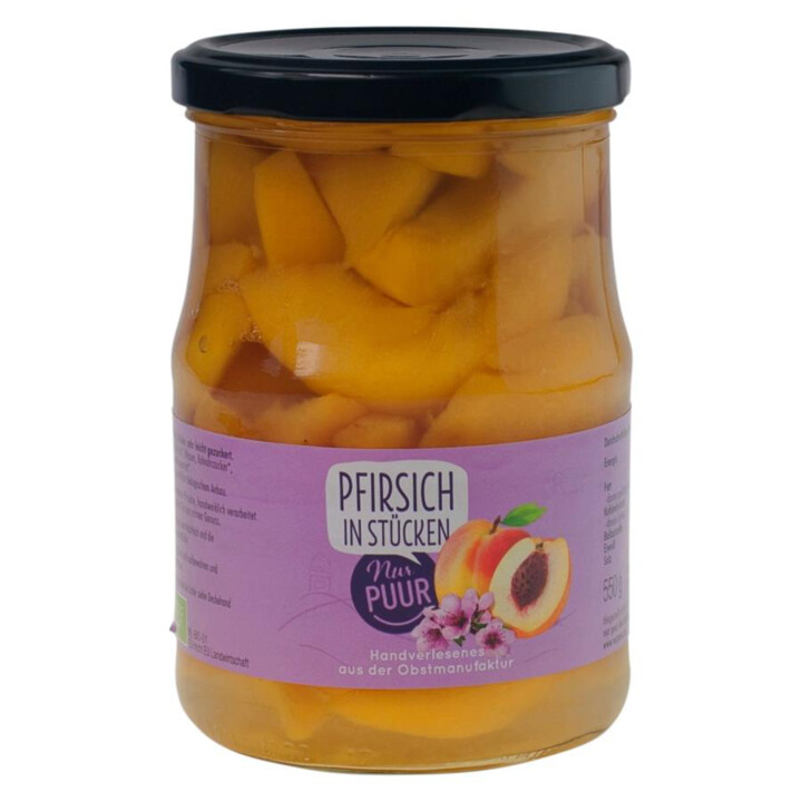 Produkt aus unserem Webshop: Pfirsiche, halbe Frucht 550 g