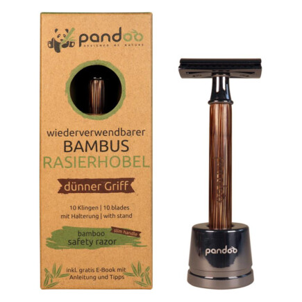 Produkt aus unserem Webshop: Rasierhobel Bambus, breiter Griff